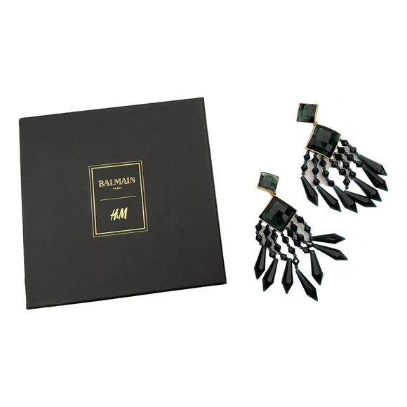 Limited edition Balmain x H&M Crystal Chandelier Clip-on Earrings - Picture 1 of 6